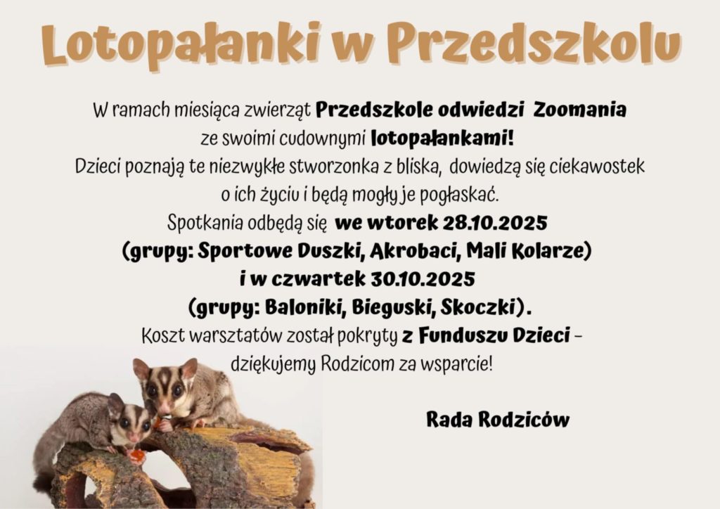 Lotopałanki w przedszkolu